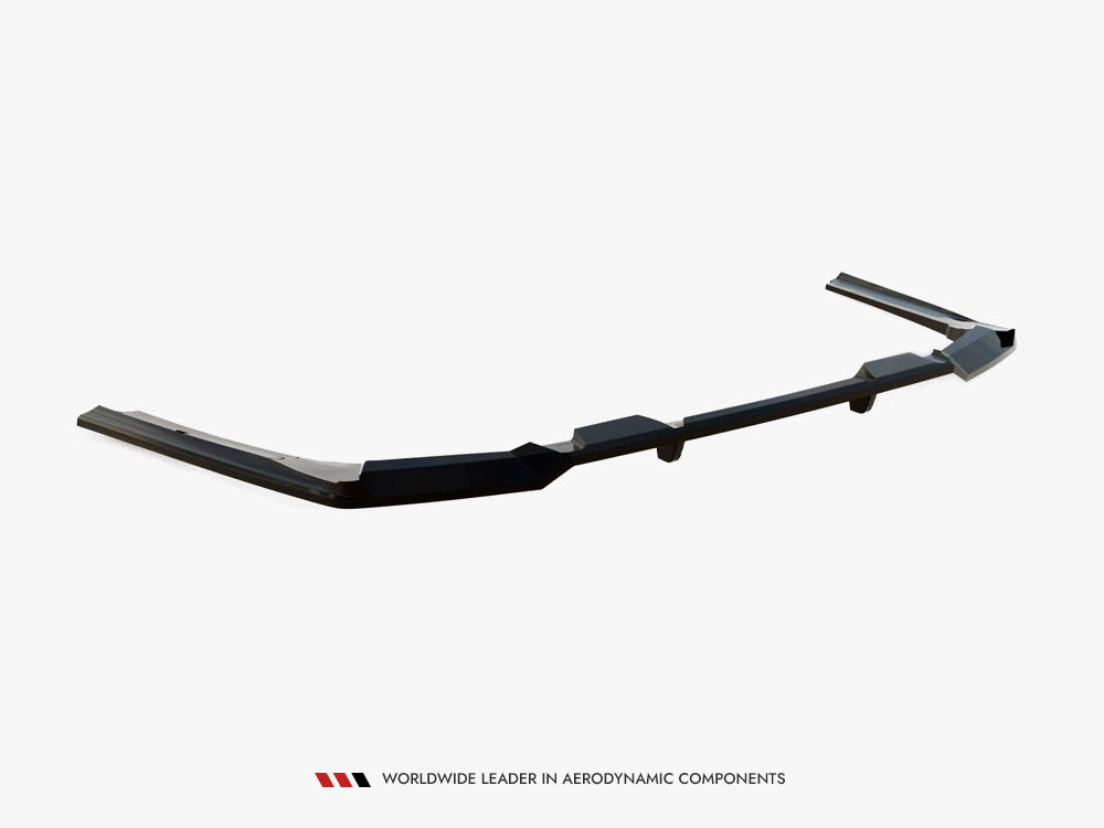 Maxton Design Central Rear Splitter (Vertical Bars) V.2 BMW 5 M-Pack G60 - Wayside Performance 