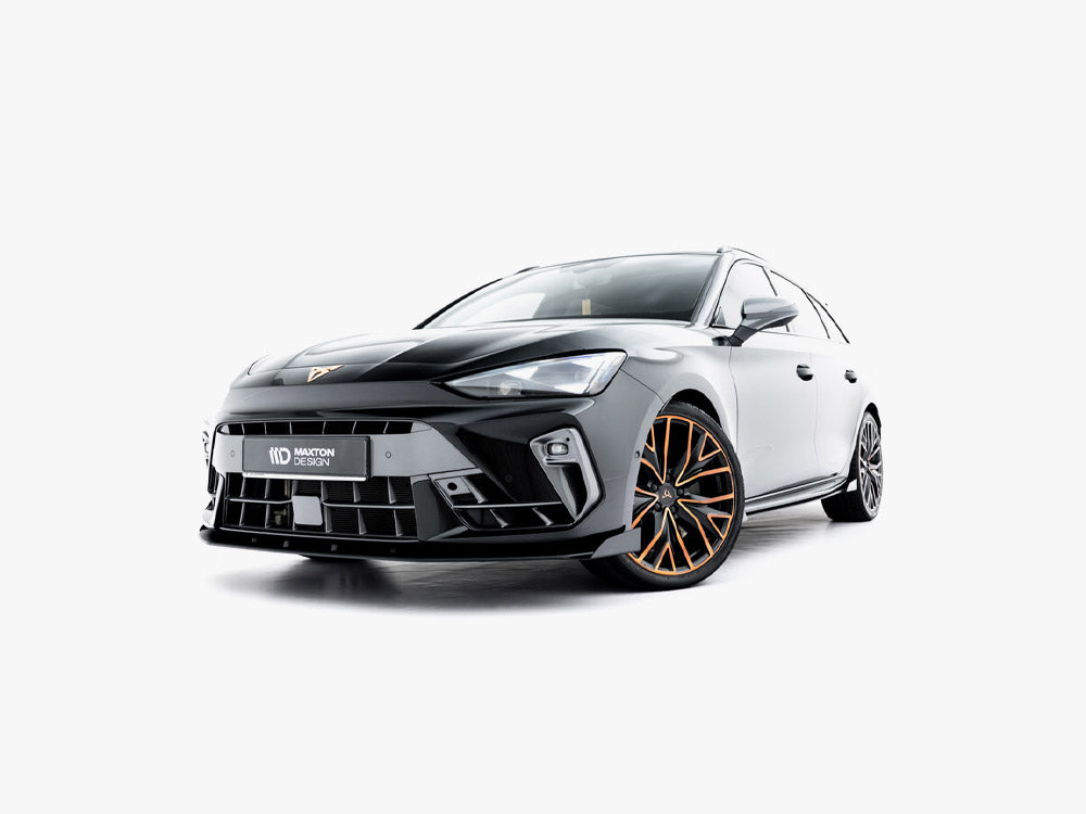 Maxton Design Street Pro Front Splitter + Flaps Cupra Leon St / Hatchback Mk1 Facelift - Wayside Performance 