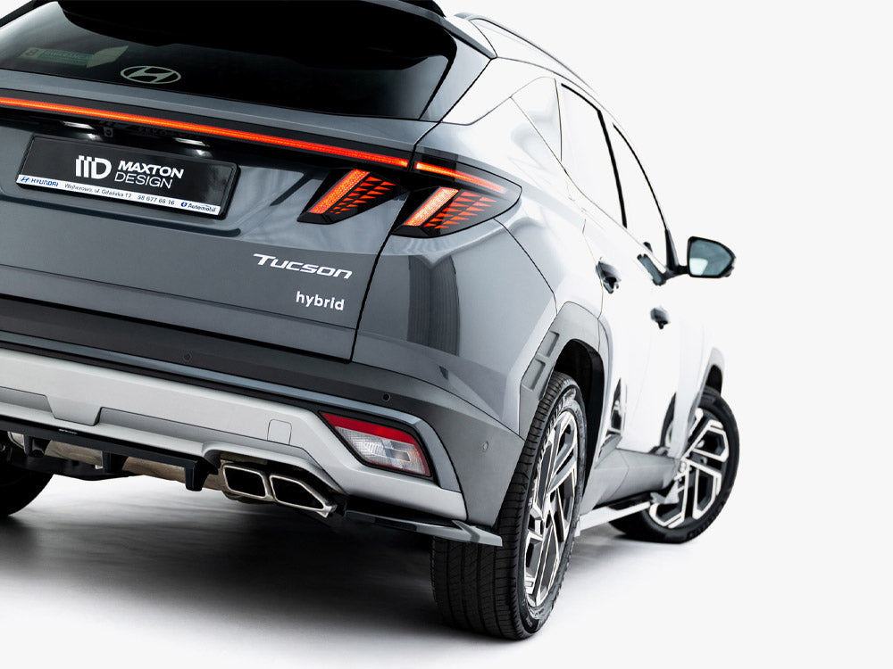 Maxton Design Rear Splitter (Vertical Bars) Hyundai Tucson Mk4 Facelift - Wayside Performance 