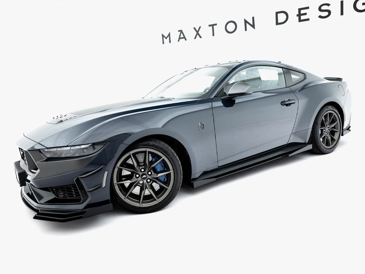 Maxton Design Street PRO Side Skirts Diffusers + Flaps Ford Mustang Dark Horse Mk7 - Wayside Performance 