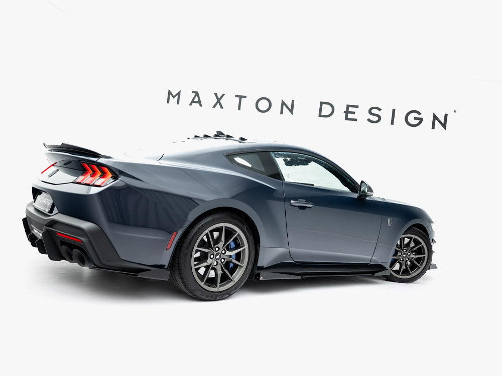 Maxton Design Street PRO Side Skirts Diffusers + Flaps Ford Mustang Dark Horse Mk7 - Wayside Performance 