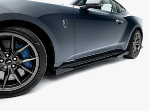 Maxton Design Street PRO Side Skirts Diffusers + Flaps Ford Mustang Dark Horse Mk7 - Wayside Performance 