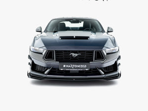Maxton Design Street PRO Front Splitter + Flaps Ford Mustang Dark Horse Mk7 - Wayside Performance 