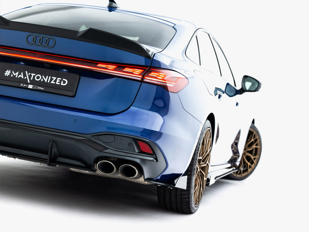 Maxton Design Street PRO Rear Side Splitters + Flaps Audi S5 Sedan / Avant B10 - Wayside Performance 