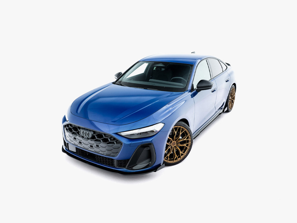 Maxton Design Street PRO Front Splitter + Flaps Audi A5 S-Line / S5 Sedan / Avant B10 - Wayside Performance 