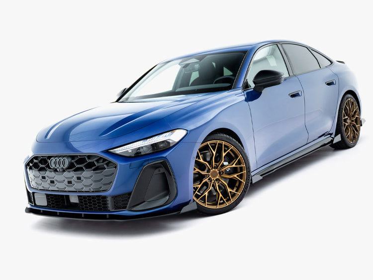 Maxton Design Street PRO Front Splitter + Flaps Audi A5 S-Line / S5 Sedan / Avant B10 - Wayside Performance 