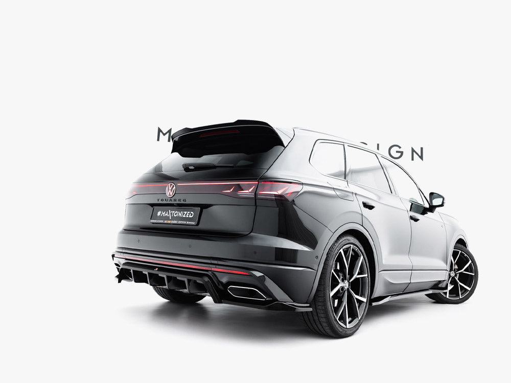 Maxton Design Rear Splitter (Vertical Bars) Volkswagen Touareg R-Line Mk3 Facelift - Wayside Performance 