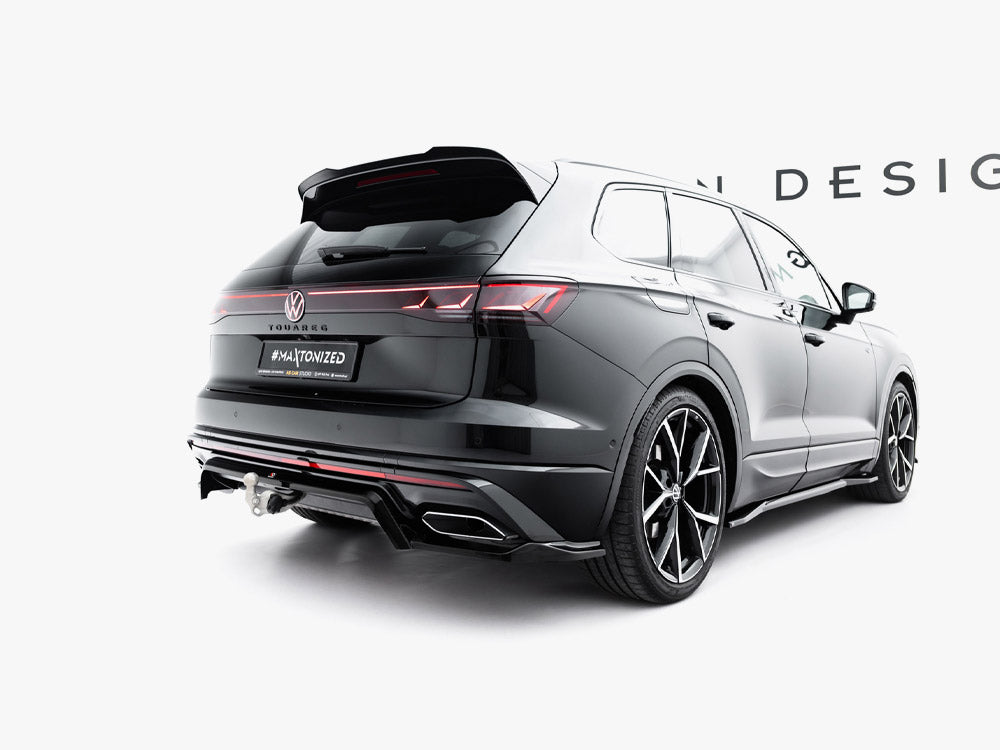 Maxton Design Rear Splitter (Vertical Bars) Volkswagen Touareg R-Line Mk3 Facelift - Wayside Performance 