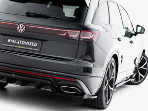 Maxton Design Rear Splitter (Vertical Bars) Volkswagen Touareg R-Line Mk3 Facelift - Wayside Performance 