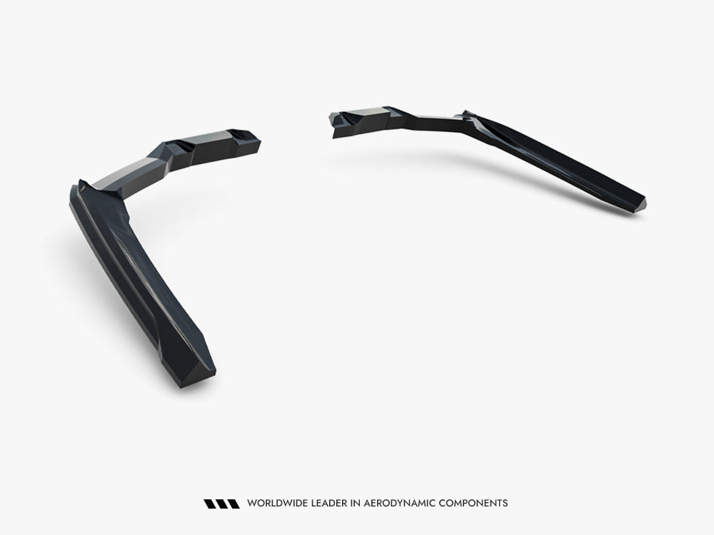 Maxton Design Rear Splitter (Vertical Bars) V.1 BMW 5 / i5 M-Pack Sedan / Touring G60 / G61 - Wayside Performance 