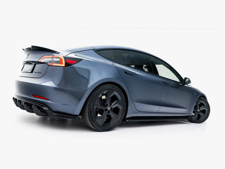 Maxton Design Side Skirts Diffusers V.2 Tesla Model 3 - Wayside Performance 