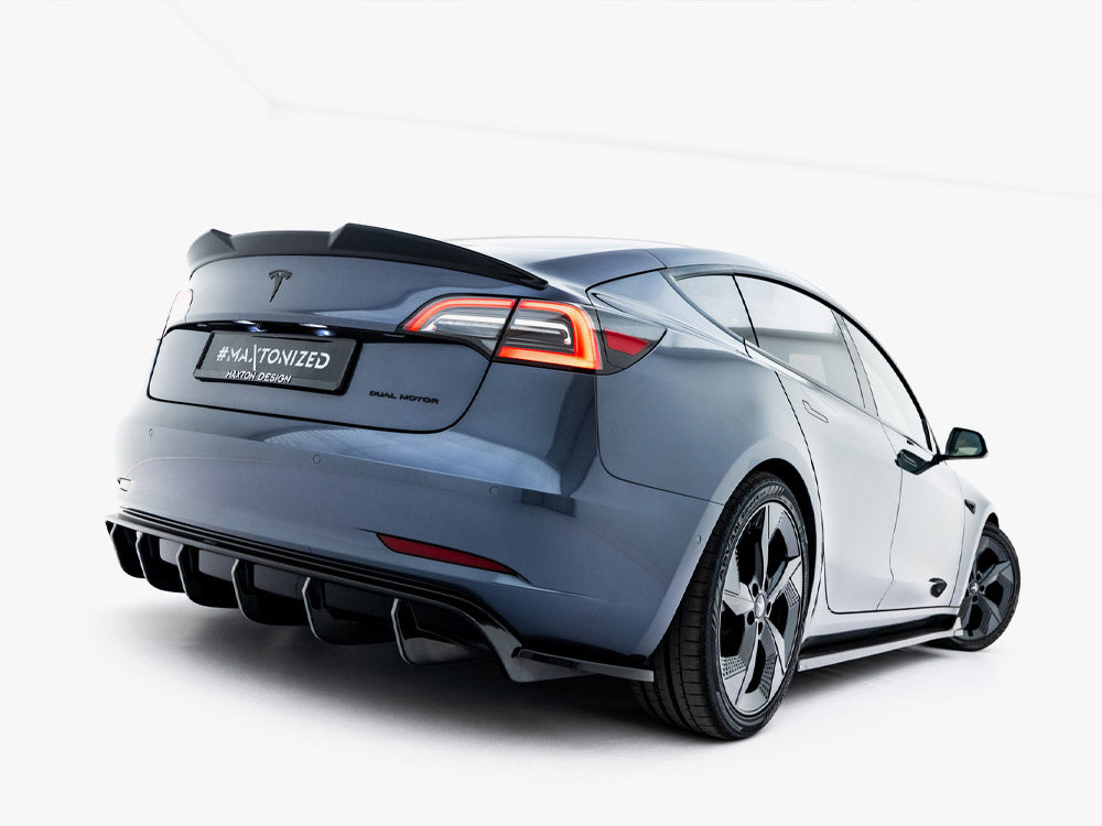 Rear Valance V.2 Tesla Model 3 - Wayside Performance 