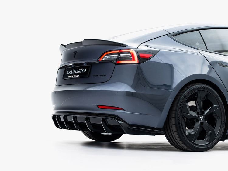 Rear Valance V.2 Tesla Model 3 - Wayside Performance 