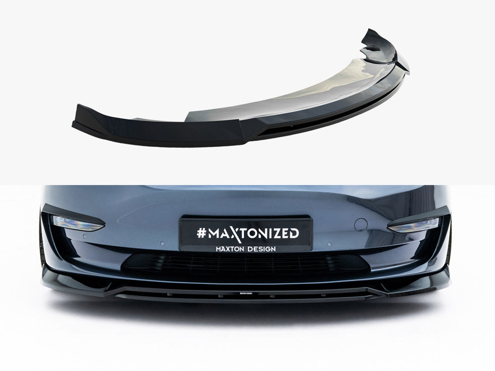 Front Splitter V.3 Tesla Model 3 - Wayside Performance 