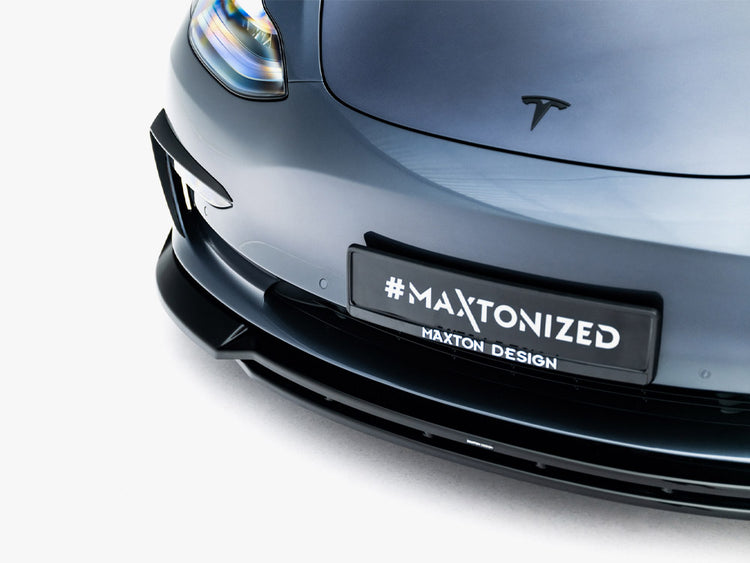 Front Splitter V.3 Tesla Model 3 - Wayside Performance 