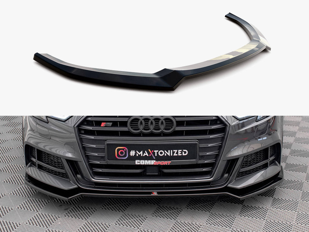 Maxton Design Front Splitter V.2 Audi S3 Sportback 8v Facelift - Wayside Performance 