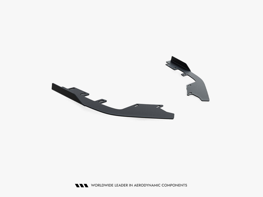 Maxton Design front flaps for Audi RS3 Sportback 8Y facelift, body styling accessory, shown installed on vehicle.