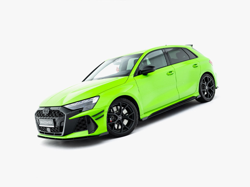 Maxton Design Street PRO Side Skirt Diffusers + Flaps Audi RS3 Sportback 8Y Facelift - Wayside Performance 