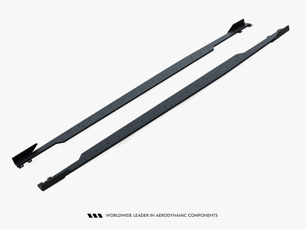 Maxton Design Street PRO side skirt diffusers and flaps for Audi RS3 Sedan 8Y Facelift, body styling enhancement.