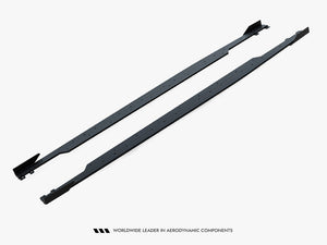 Maxton Design Street PRO side skirt diffusers and flaps for Audi RS3 Sedan 8Y Facelift, body styling enhancement.