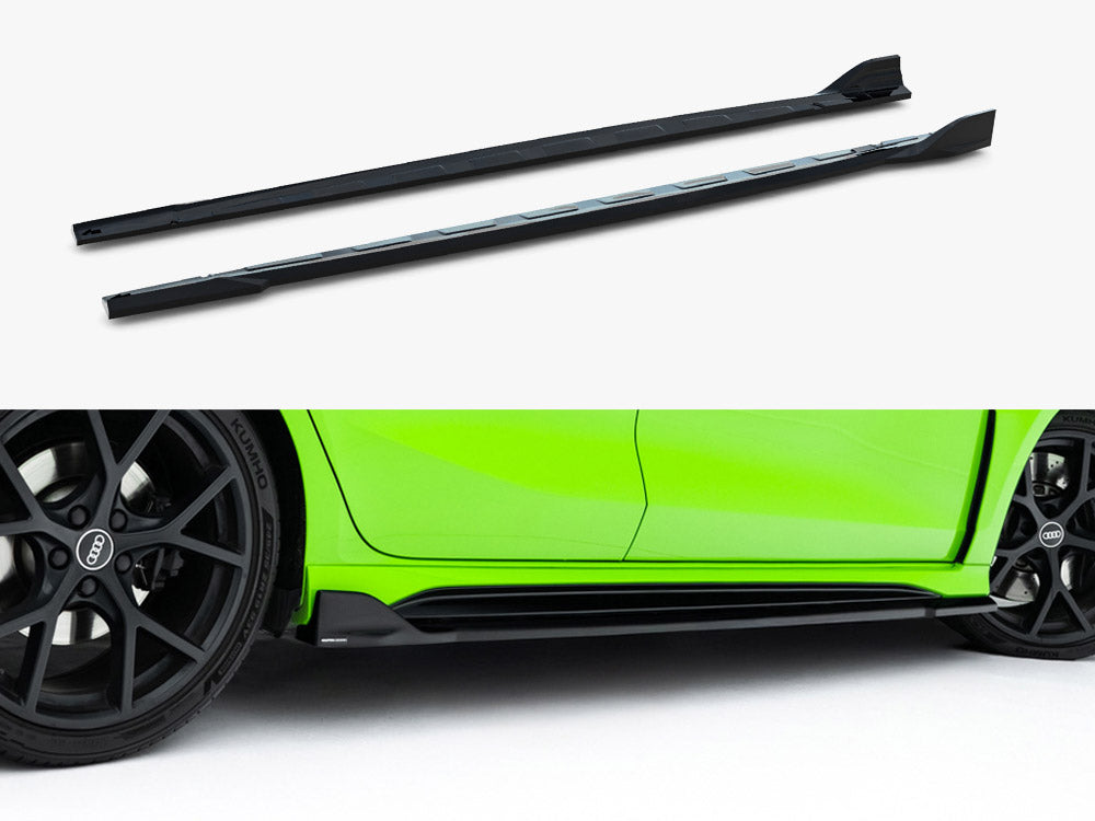 Maxton Design Side Skirt Diffusers V.2 Audi RS3 Sportback 8Y / 8Y Facelift - Wayside Performance 