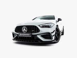 Maxton Design front bumper wings (canards) for Mercedes-AMG CLE 53, showcasing aerodynamic styling and sleek design.