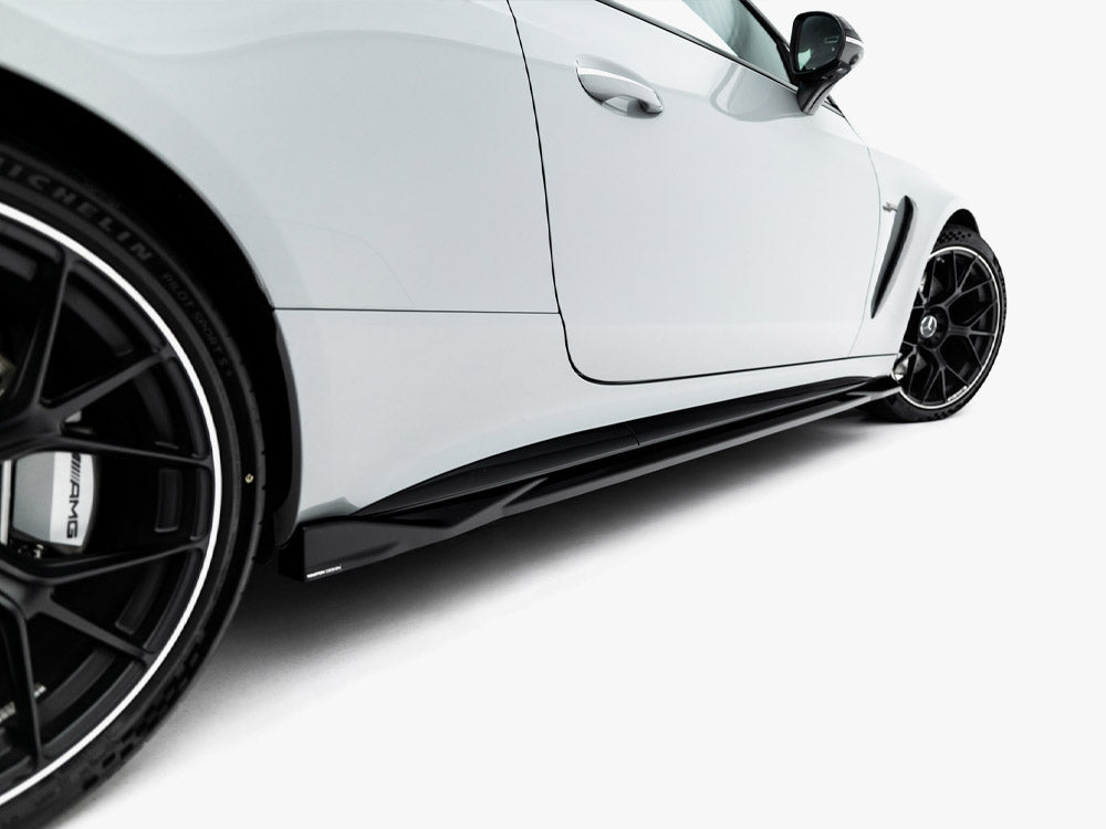 Maxton Design Side Skirt Diffusers Mercedes-AMG CLE 53 Aero C236 - Wayside Performance 