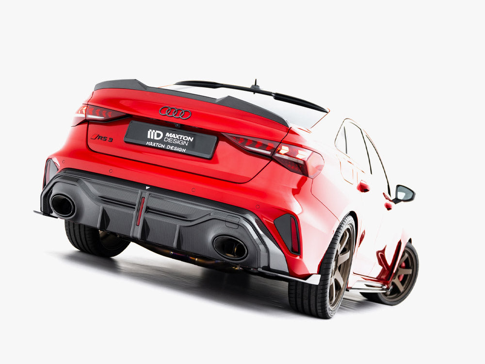 Maxton Design Prepreg Carbon Fiber Rear Side Splitters Audi RS3 Sedan 8Y Facelift - Wayside Performance 