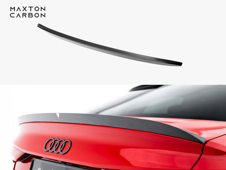 Maxton Design Prepreg Carbon Fiber Tailgate Spoiler V.2 Audi RS3 / S3 / A3 S-Line / A3 Sedan 8Y Facelift - Wayside Performance 