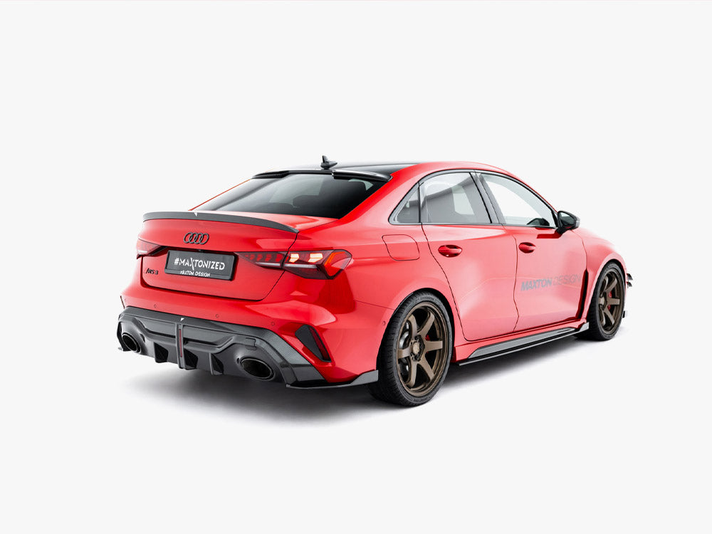 Maxton Design Prepreg Carbon Fiber Tailgate Spoiler V.2 Audi RS3 / S3 / A3 S-Line / A3 Sedan 8Y Facelift - Wayside Performance 