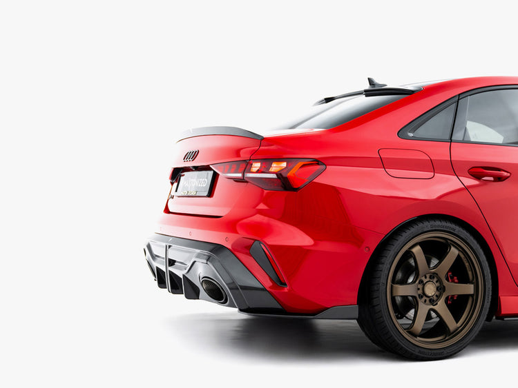 Maxton Design Prepreg Carbon Fiber Tailgate Spoiler V.2 Audi RS3 / S3 / A3 S-Line / A3 Sedan 8Y Facelift - Wayside Performance 
