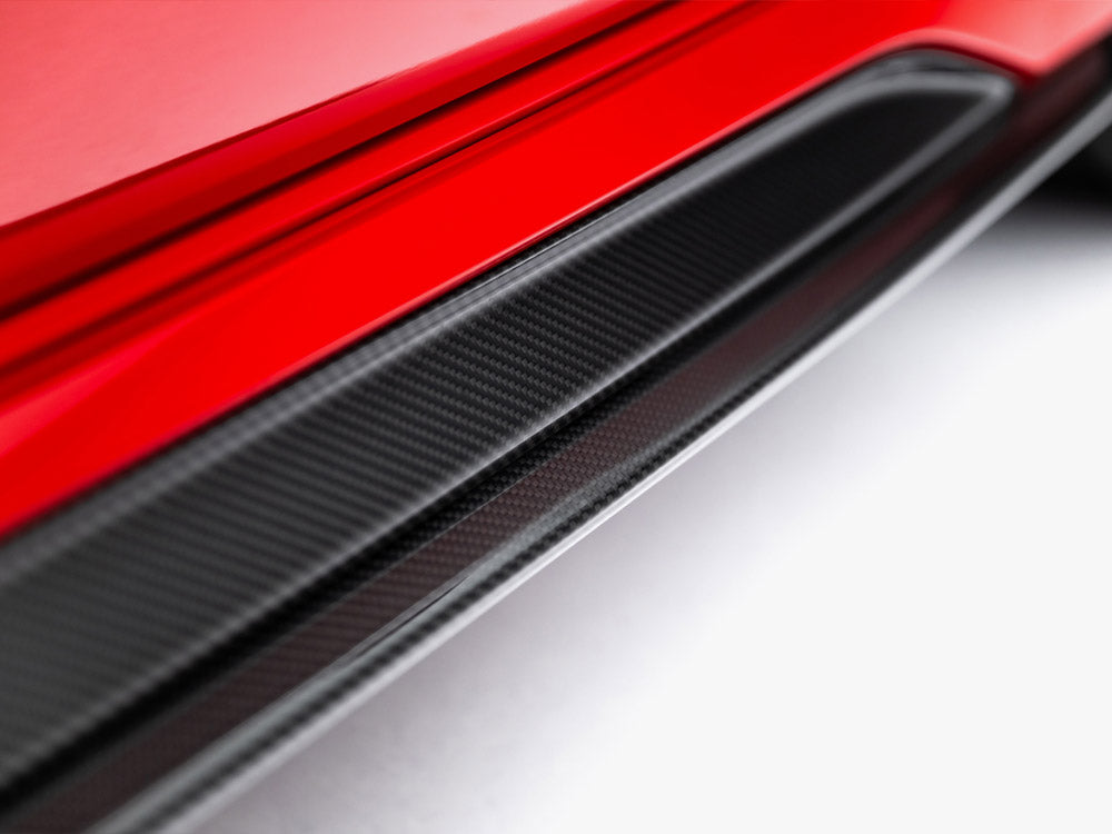 Maxton Design Prepreg Carbon Fiber Side Skirts for Audi RS3 Sedan 8Y Facelift, sleek body styling upgrade with lightweight carbon fiber.