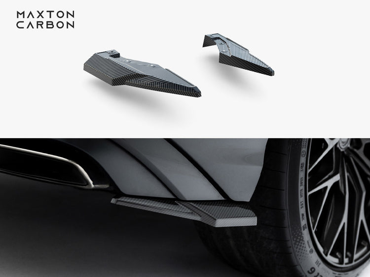 Maxton Design Prepreg Carbon Fiber Rear Side Splitters Audi Q8 S-Line Mk1 Facelift - Wayside Performance 