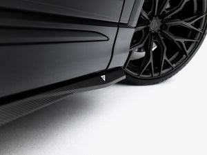 Maxton Design Prepreg Carbon Fiber Side Skirts Audi SQ8 / Q8 S-Line Mk1 Facelift - Wayside Performance 