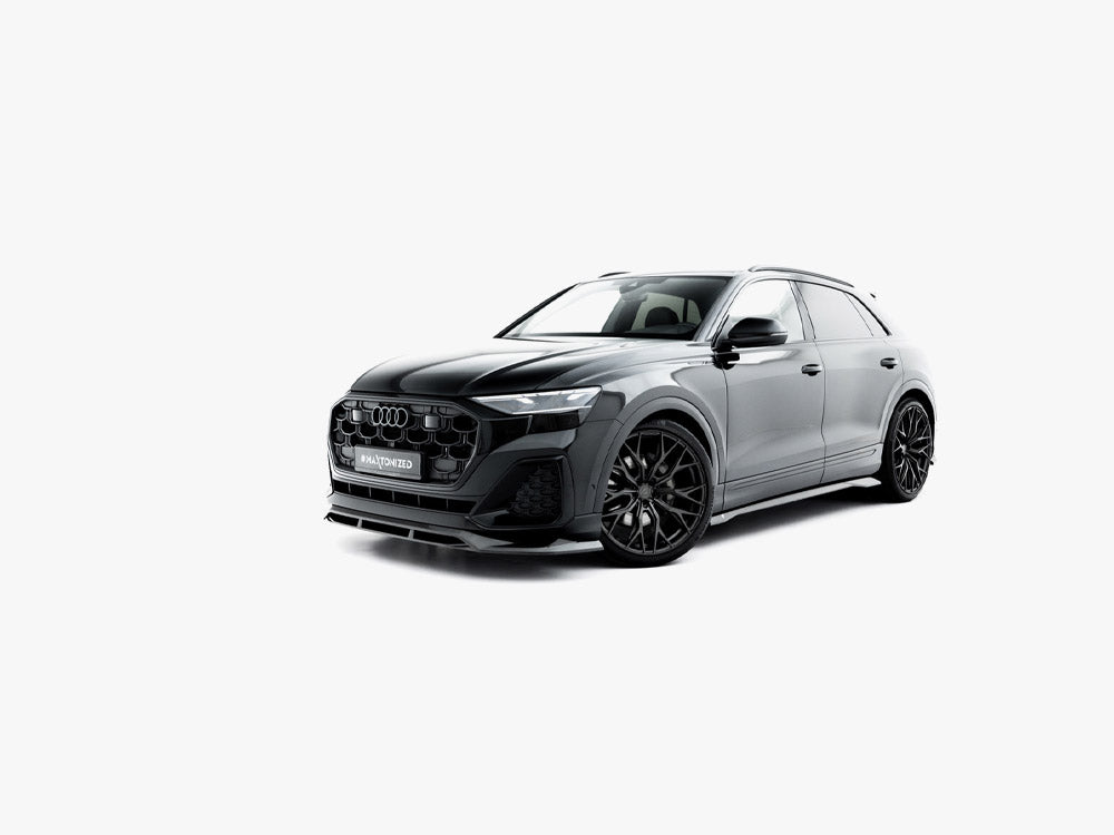 Maxton Design Prepreg Carbon Fiber Front Splitter Audi SQ8 / Q8 S-Line Mk1 Facelift - Wayside Performance 