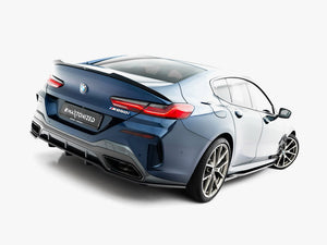 Maxton Design Rear Splitter (Vertical Bars) BMW 8 Gran Coupe M-Pack G16 - Wayside Performance 