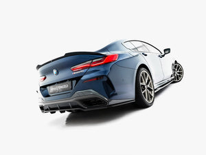 Maxton Design Rear Splitter (Vertical Bars) BMW 8 Gran Coupe M-Pack G16 - Wayside Performance 