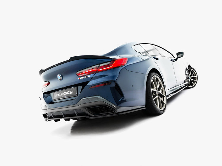 Maxton Design Rear Splitter (Vertical Bars) BMW 8 Gran Coupe M-Pack G16 - Wayside Performance 