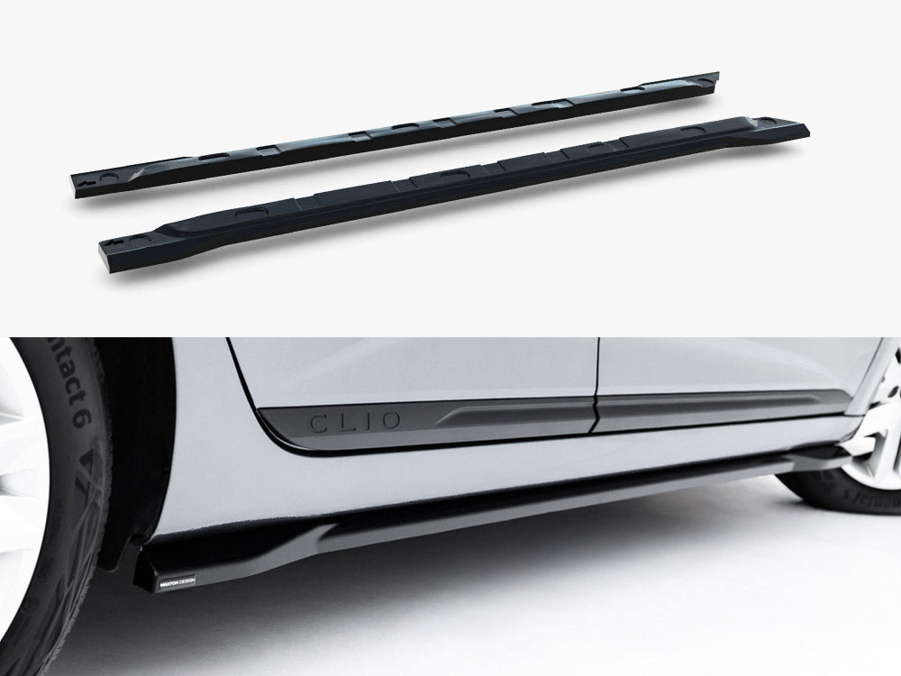 Maxton Design Side Skirt Diffusers Renault Clio Mk5 Facelift - Wayside Performance 