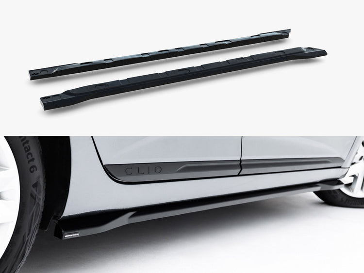 Maxton Design Side Skirt Diffusers Renault Clio Mk5 Facelift - Wayside Performance 