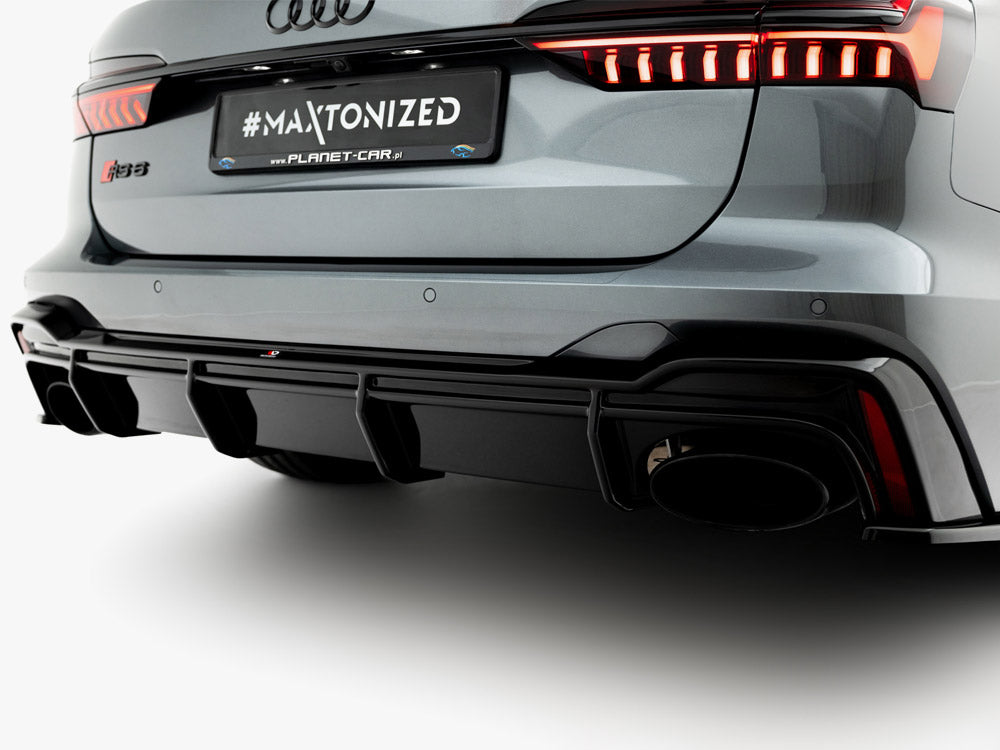 Maxton DesignRear Valance Audi RS6 C8 (Version with towbar) - Wayside Performance 