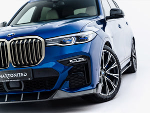 Maxton Design Prepreg Carbon Fiber Front Splitter BMW X7 M-Pack G07 - Wayside Performance 