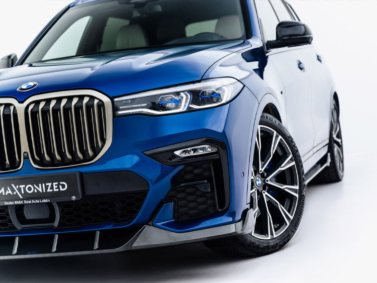 Maxton Design Prepreg Carbon Fiber Front Splitter BMW X7 M-Pack G07 - Wayside Performance 
