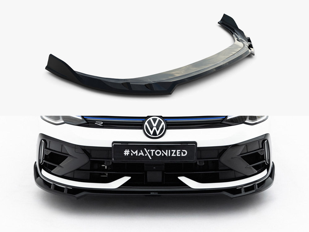 Maxton Design Front Splitter V.1 Volkswagen Golf R Variant Mk8 Facelift - Wayside Performance 