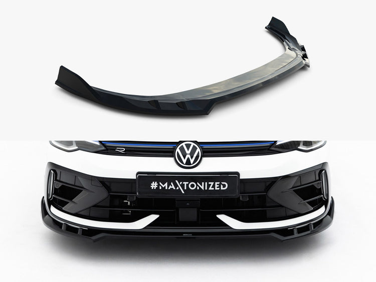 Maxton Design Front Splitter V.1 Volkswagen Golf R Variant Mk8 Facelift - Wayside Performance 