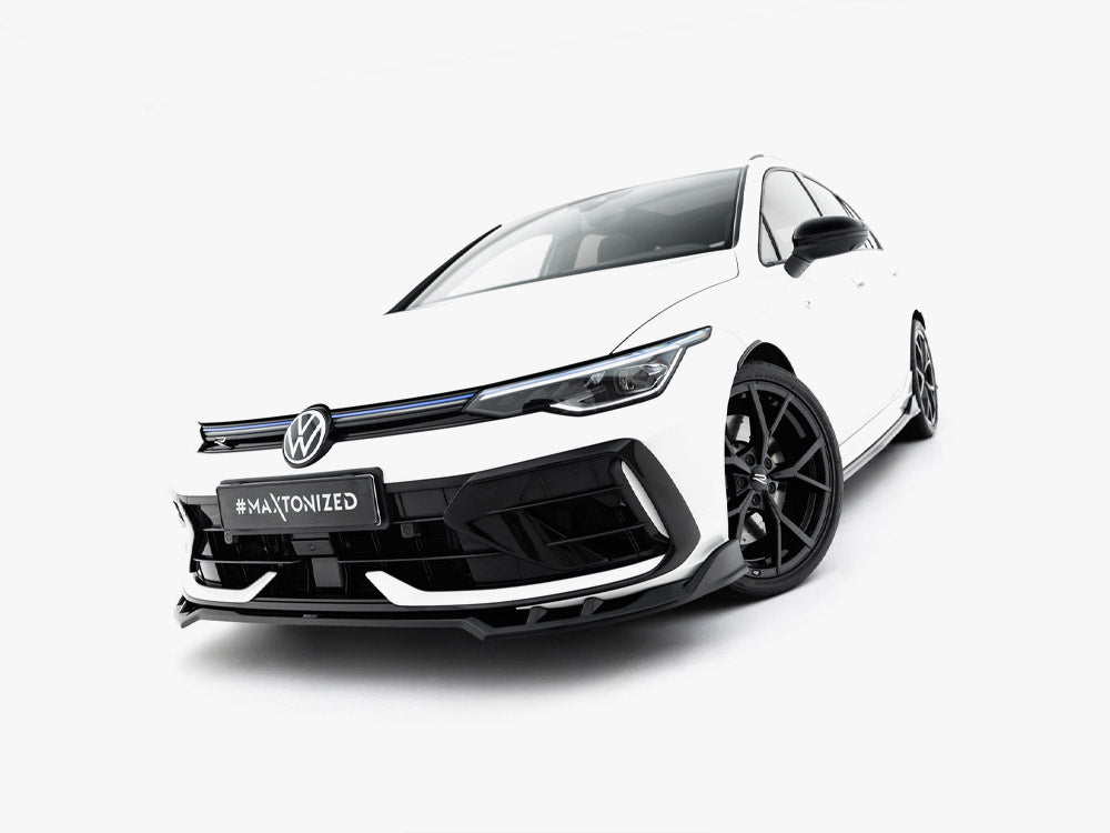 Maxton Design Front Splitter V.1 Volkswagen Golf R Variant Mk8 Facelift - Wayside Performance 