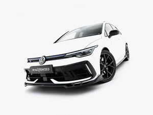 Maxton Design Front Splitter V.1 Volkswagen Golf R Variant Mk8 Facelift - Wayside Performance 