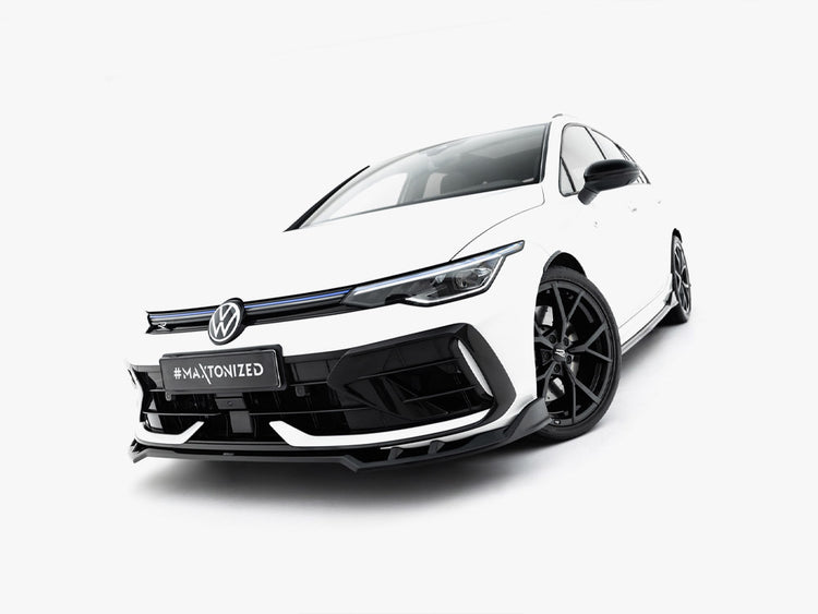 Maxton Design Front Splitter V.1 Volkswagen Golf R Variant Mk8 Facelift - Wayside Performance 