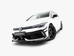 Maxton Design Front Splitter V.1 Volkswagen Golf R Variant Mk8 Facelift - Wayside Performance 