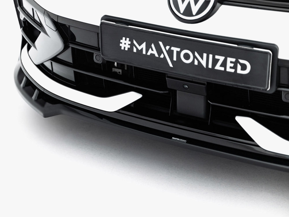 Maxton Design Front Splitter V.1 Volkswagen Golf R Variant Mk8 Facelift - Wayside Performance 